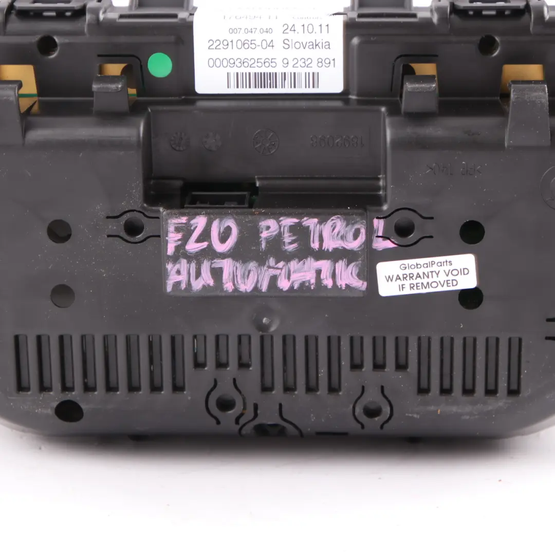 Instrument Cluster BMW F20 F21 F22 Speedo Clocks MPH Automatic Petrol to with Part number 9277552 Instrument Cluster BMW F20 F21 F22 Speedo Clocks MPH Automatic Petrol - SKU rhd-9277552-1 - Part number 9277552