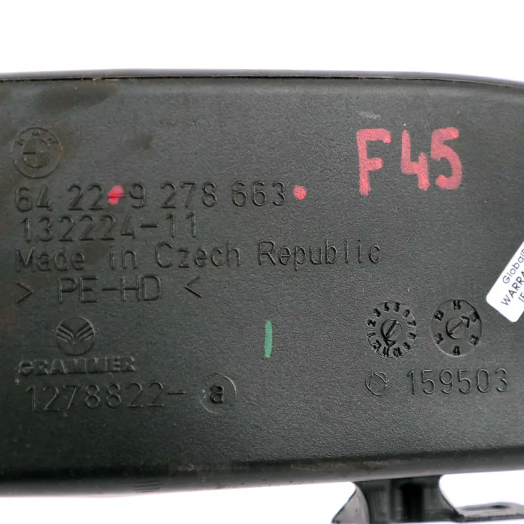 BMW 2 Series F45 F46 Air Condition Duct Canal Channel Tube Middle Rear - SKU rhd-9278663 - Part number 9278663