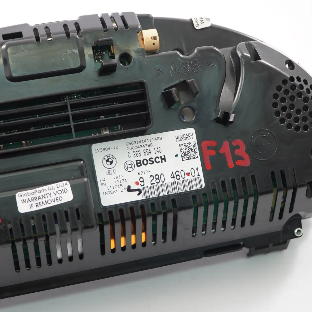 Instrument Cluster BMW F12 F13 Petrol Speedo Clocks Meter Automatic to with Part number 9280460 Instrument Cluster BMW F12 F13 Petrol Speedo Clocks Meter Automatic - SKU rhd-9280460 - Part number 9280460