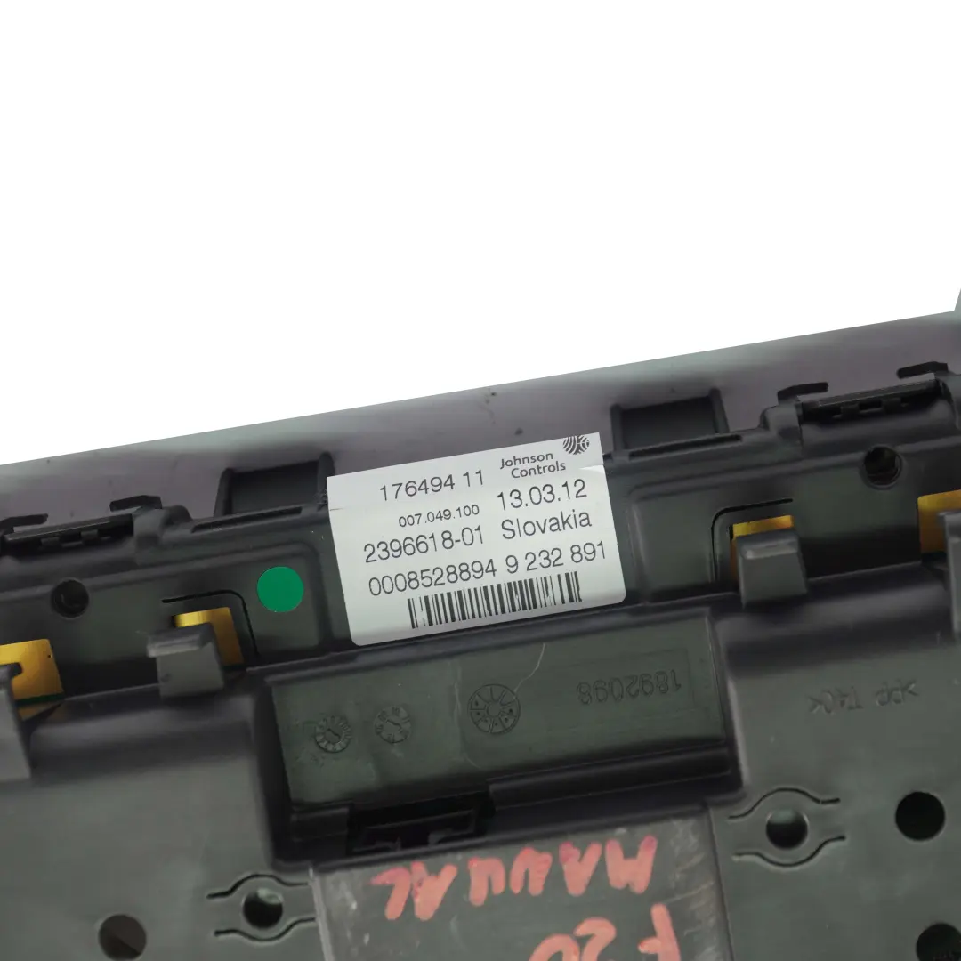 Instrument Cluster Speedo Clocks Manual to BMW 1 2 F20 F21 F45 F46 Petrol with Part number 9283275 BMW 1 2 F20 F21 F45 F46 Petrol Instrument Cluster Speedo Clocks Manual - SKU rhd-9283275 - Part number 9283275