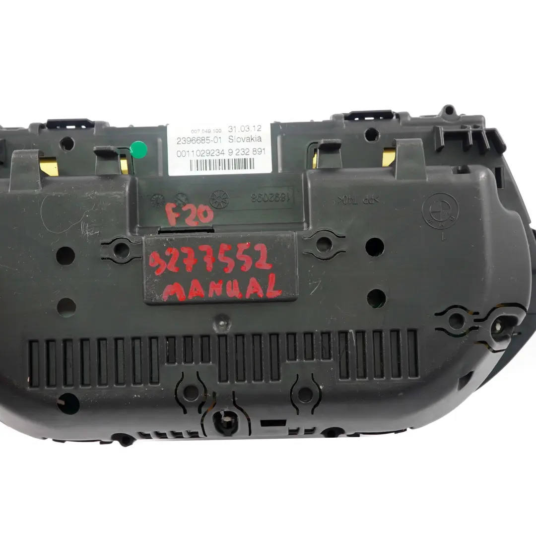 Instrument Cluster BMW F20 Petrol Speedo Clocks MPH Manual Transmission to with Part number 9283287 Instrument Cluster BMW F20 Petrol Speedo Clocks MPH Manual Transmission - SKU rhd-9283287 - Part number 9283287
