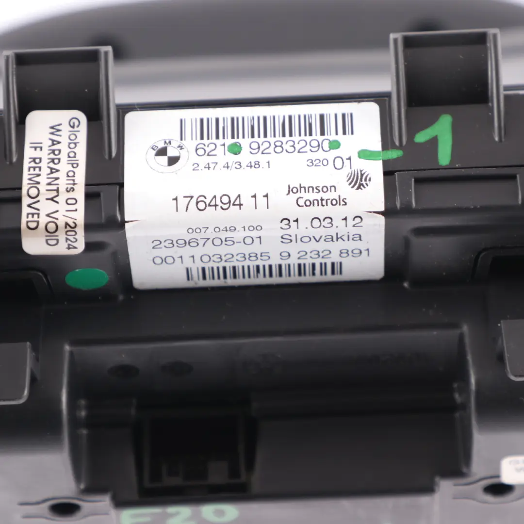 Speedo Clocks BMW F20 F21 F22 F23 Diesel Instrument Cluster Automatic to with Part number 9283290 Speedo Clocks BMW F20 F21 F22 F23 Diesel Instrument Cluster Automatic - SKU rhd-9283290-1 - Part number 9283290