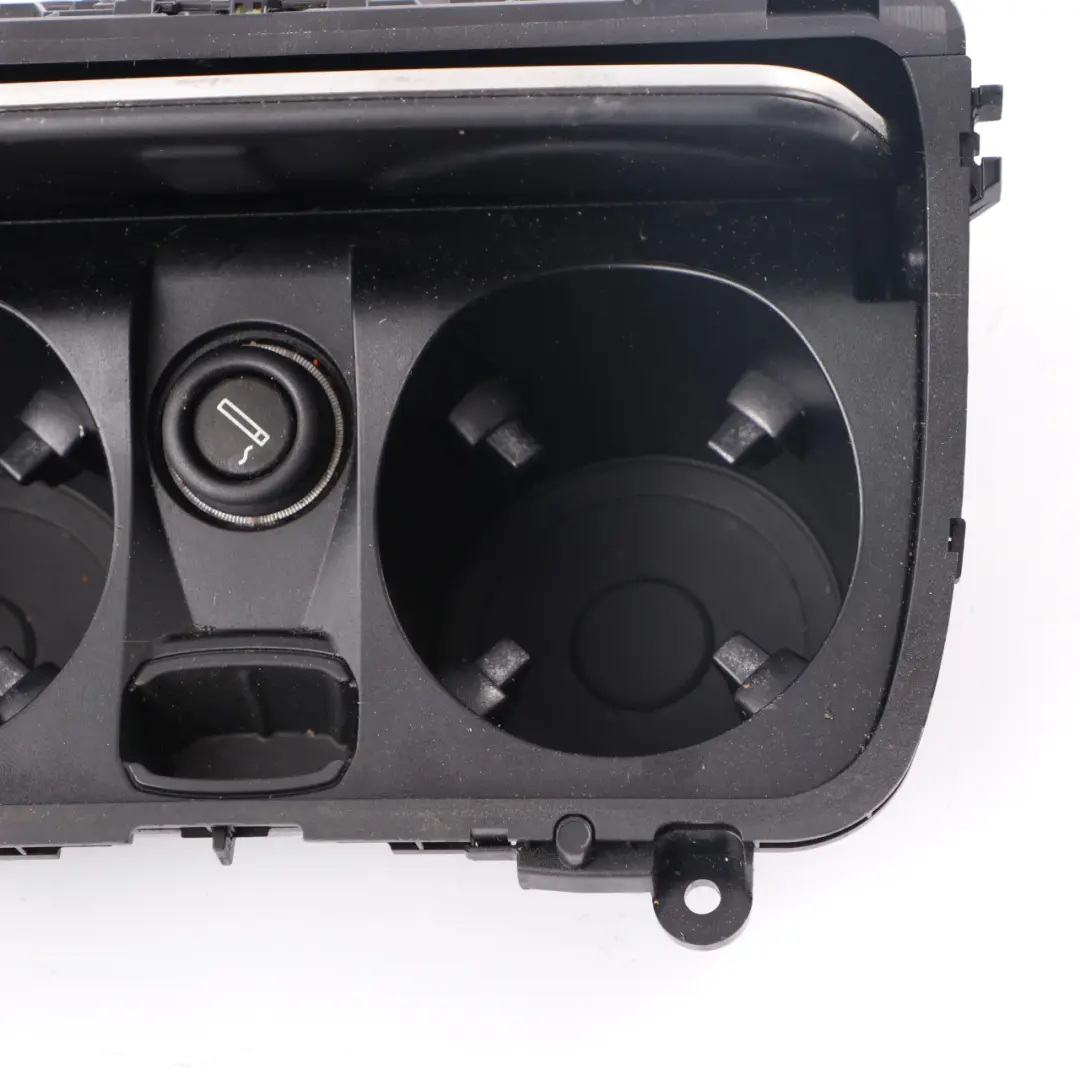 Holder BMW F10 F11 LCI Trim Cover Storage Centre Console Tray Silver to Cup with Part number 9283611 Cup Holder BMW F10 F11 LCI Trim Cover Storage Centre Console Tray Silver - SKU rhd-9283611-2 - Part number 9283611