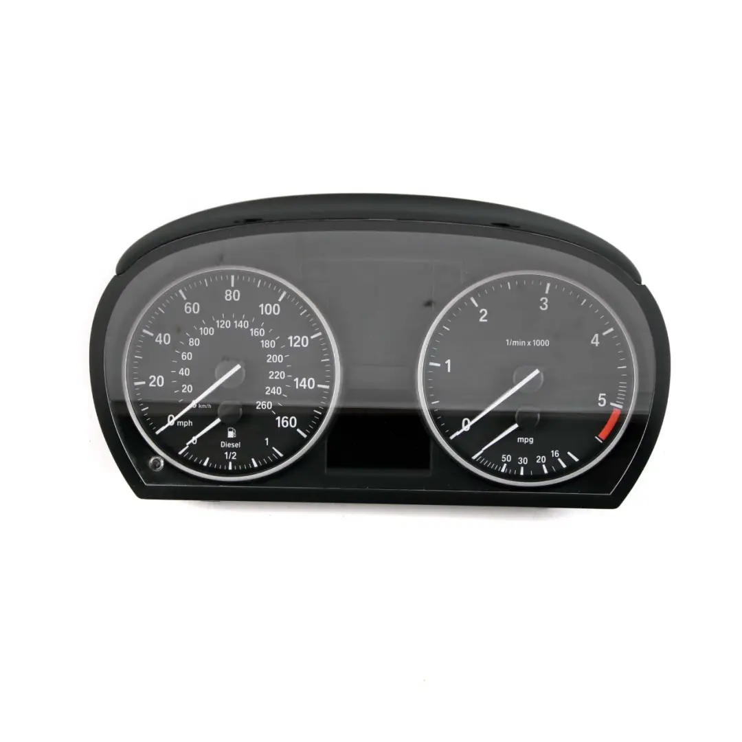 Instrument Cluster Speedo Clocks MPH Diesel Manual to BMW 3 X1 E84 E90 E91 with Part number 9283816 BMW 3 X1 E84 E90 E91 Instrument Cluster Speedo Clocks MPH Diesel Manual - SKU rhd-9283816 - Part number 9283816
