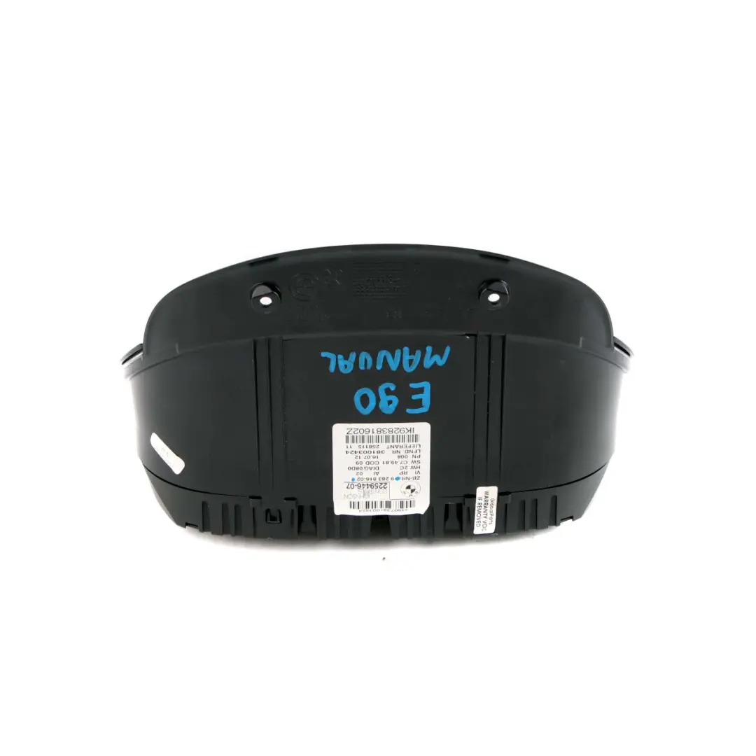 BMW 3 X1 E84 E90 E91 Instrument Cluster Speedo Clocks MPH Diesel Manual - SKU rhd-9283816 - Part number 9283816