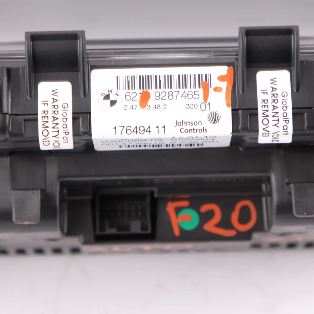 Instrument Cluster Speedo Clocks Automatic to BMW F20 F21 F22 F23 with Part number 9287465 BMW F20 F21 F22 F23 Instrument Cluster Speedo Clocks Automatic - SKU rhd-9287465-1 - Part number 9287465