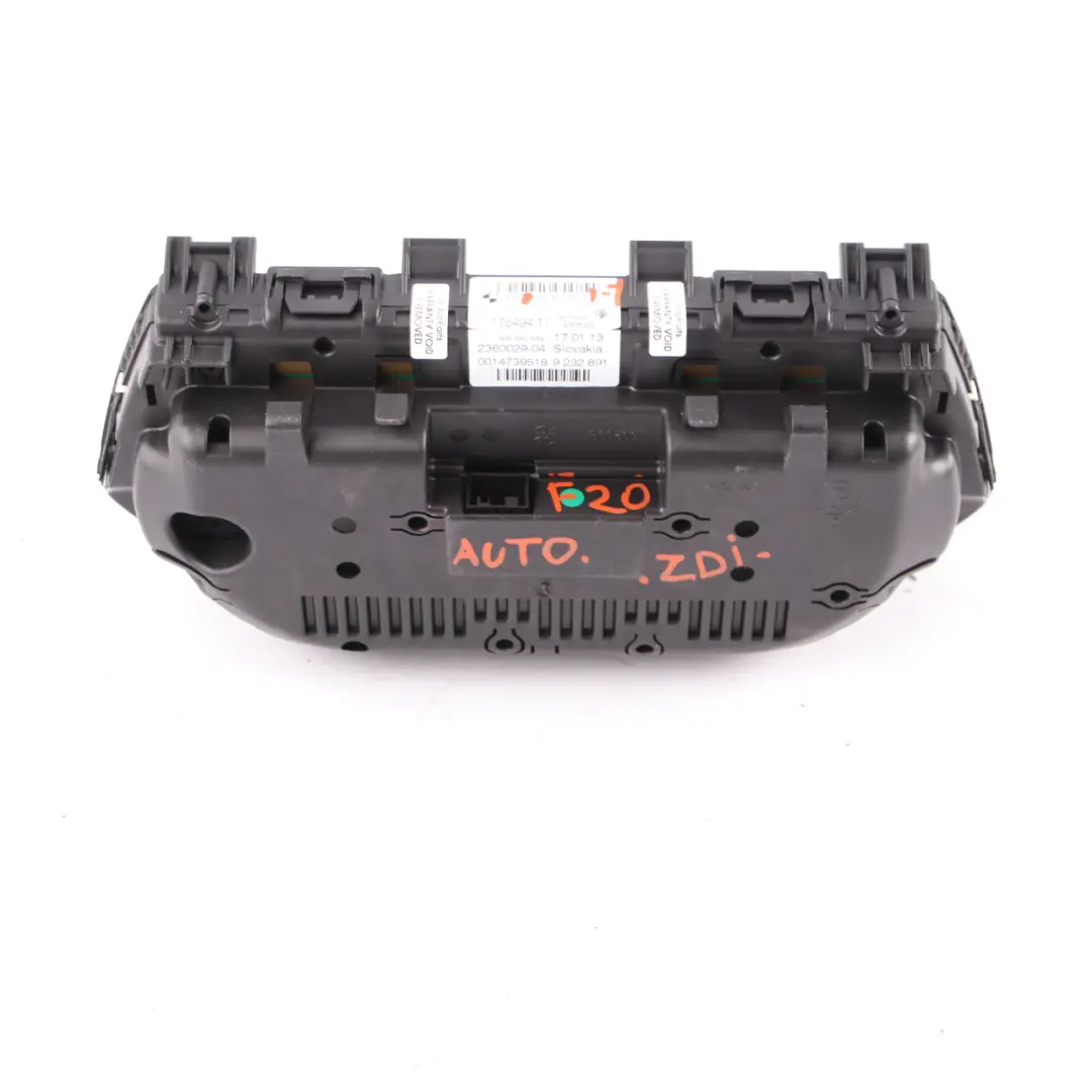 BMW F20 F21 F22 F23 Instrument Cluster Speedo Clocks Automatic - SKU rhd-9287465-1 - Part number 9287465