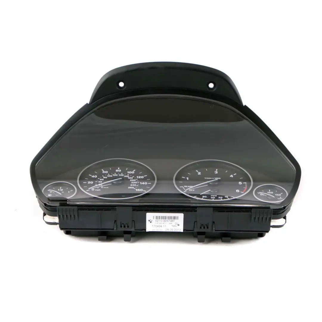BMW 3 4 Series F30 F31 F32 Instrument Cluster Speedo Clocks MPH Manual - SKU rhd-9287481 - Part number 9287481