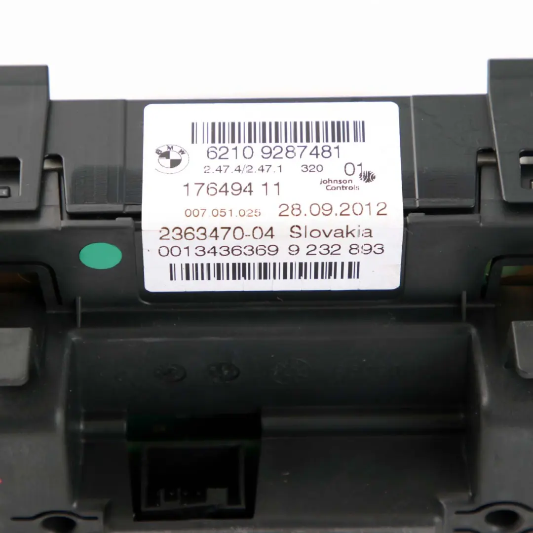 Instrument Cluster Speedo Clocks MPH Manual to BMW 3 4 Series F30 F31 F32 with Part number 9287481 BMW 3 4 Series F30 F31 F32 Instrument Cluster Speedo Clocks MPH Manual - SKU rhd-9287481 - Part number 9287481