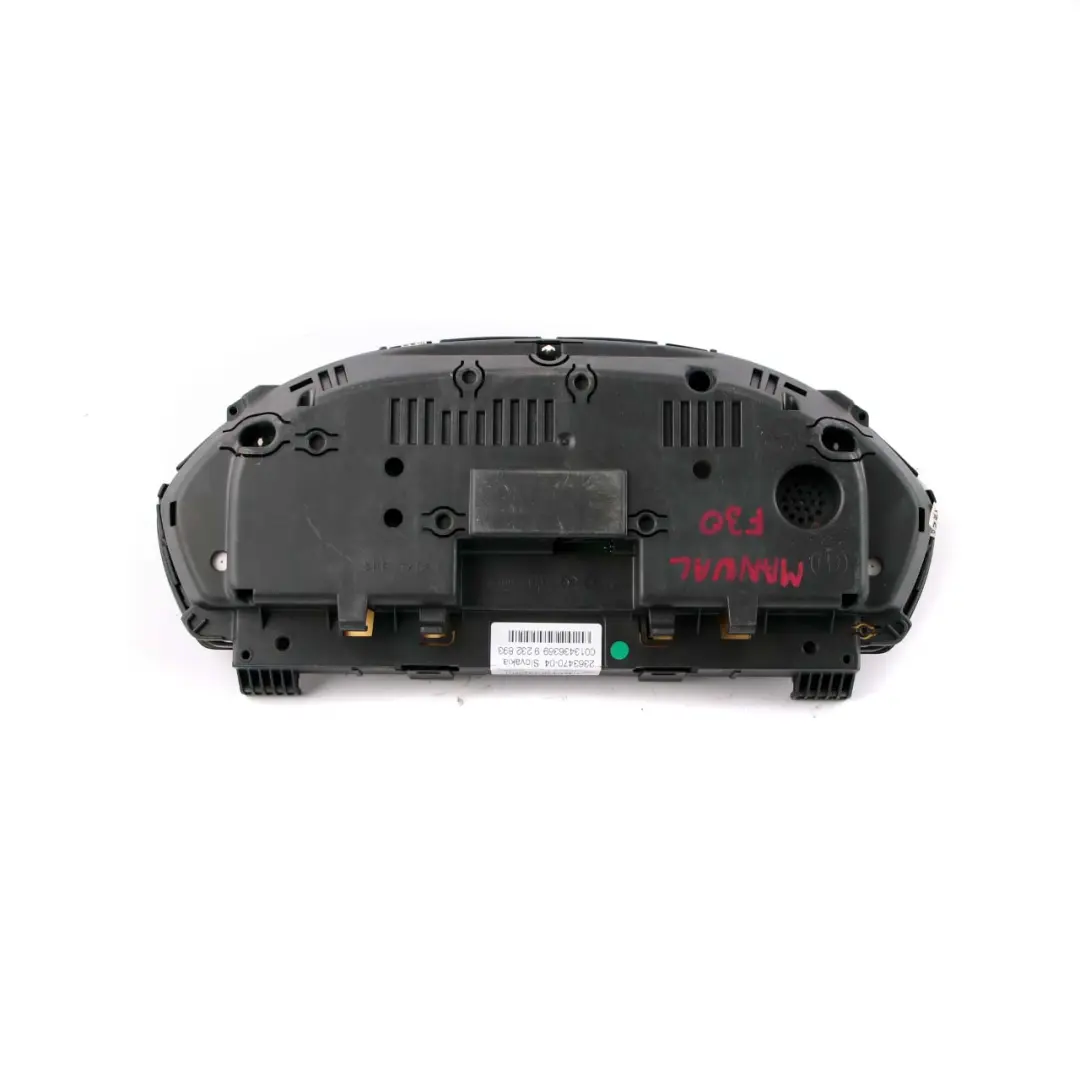 BMW 3 4 Series F30 F31 F32 Instrument Cluster Speedo Clocks MPH Manual - SKU rhd-9287481 - Part number 9287481