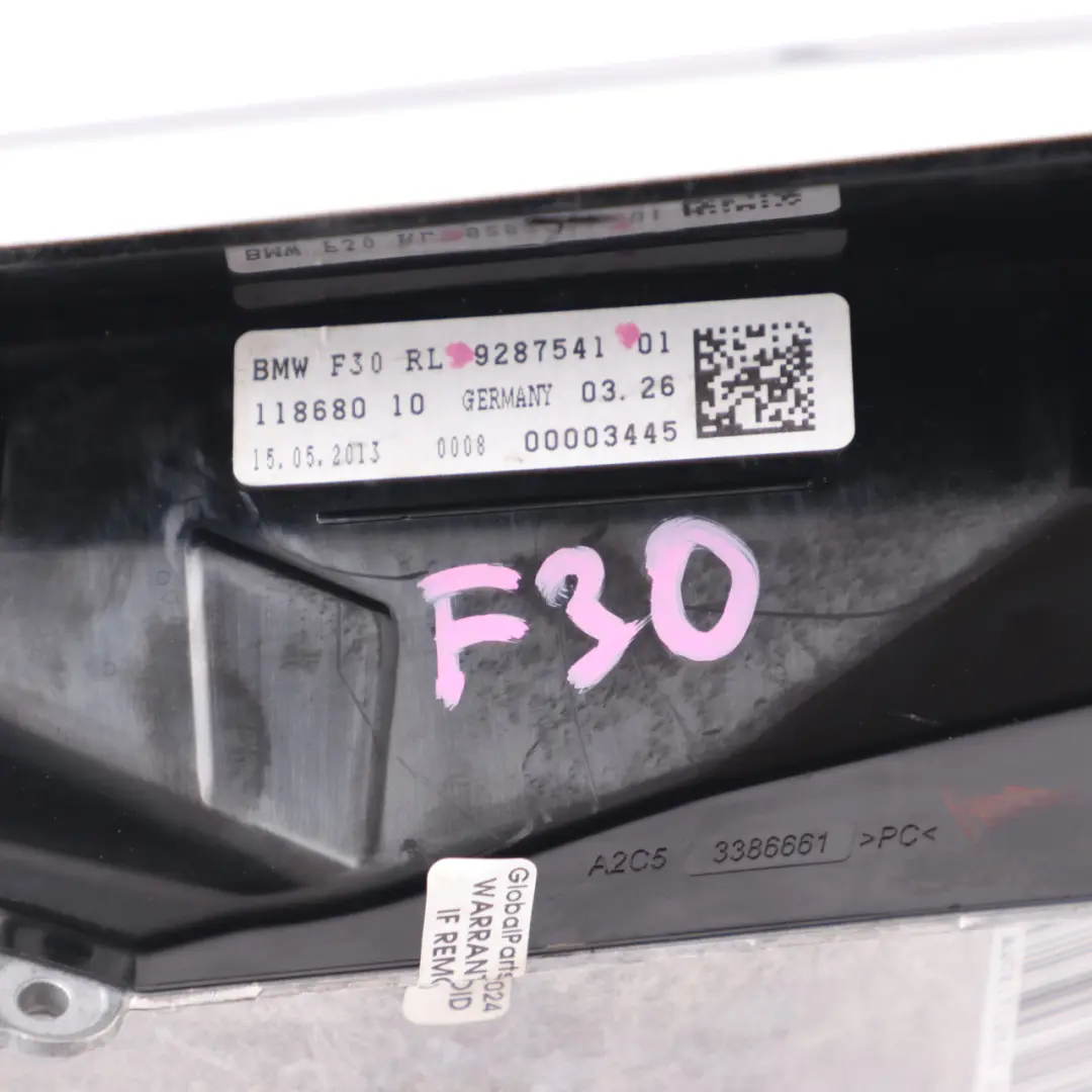  Head Up Display BMW F30 F31 Hud Projector Dash Screen Control Module - SKU rhd-9287541 - Part number 9287541