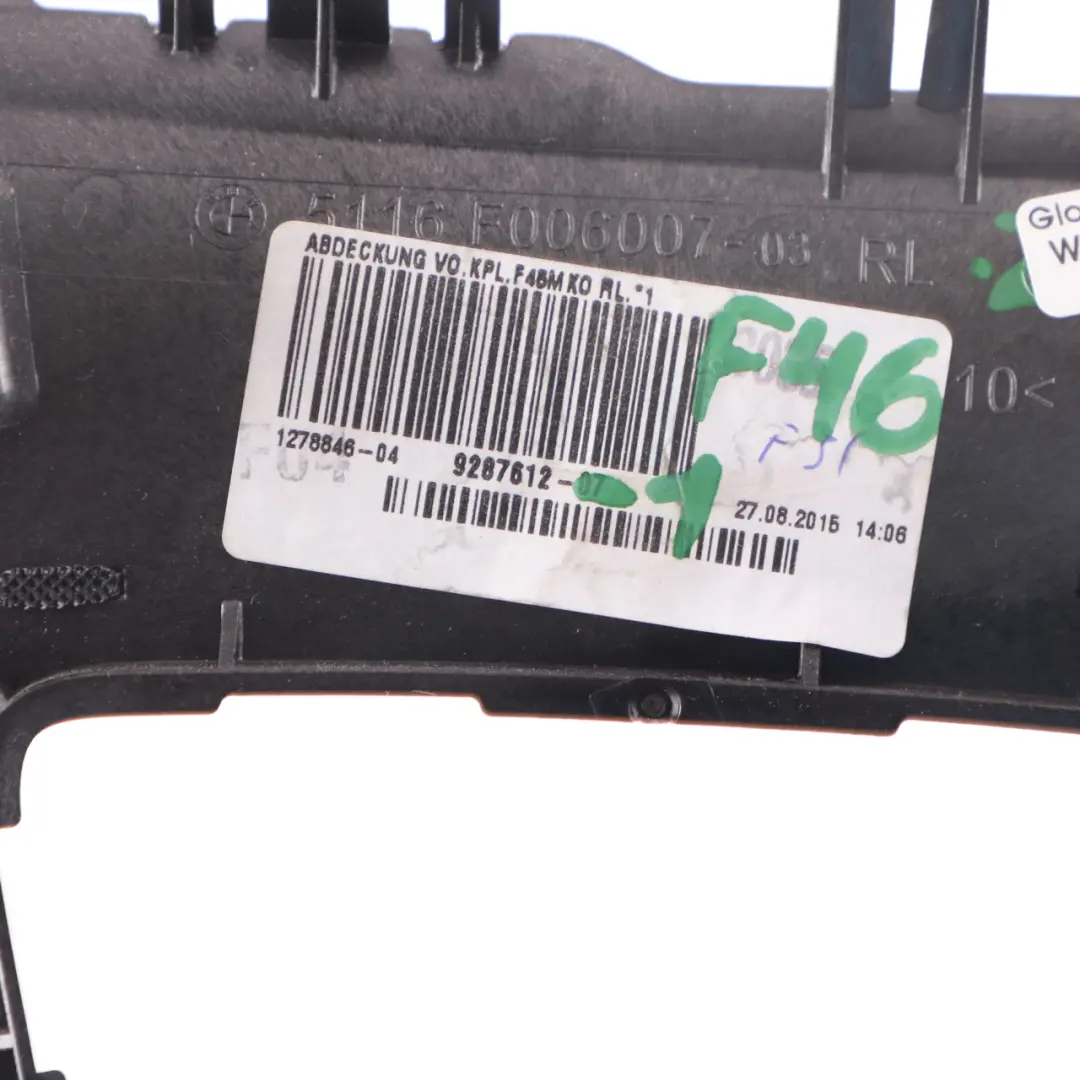 BMW F45 F46 Centre Console Cover Trim Dashboard Dash Ash Tray Front - SKU rhd-9287612-1 - Part number 9287612