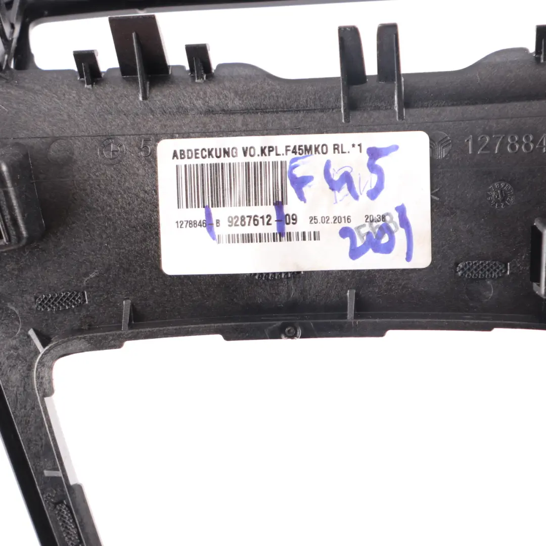 BMW 2 Series F45 F46 Cover Centre Console Trim Dashboard Dash Ash Tray Front - SKU rhd-9287612 - Part number 9287612