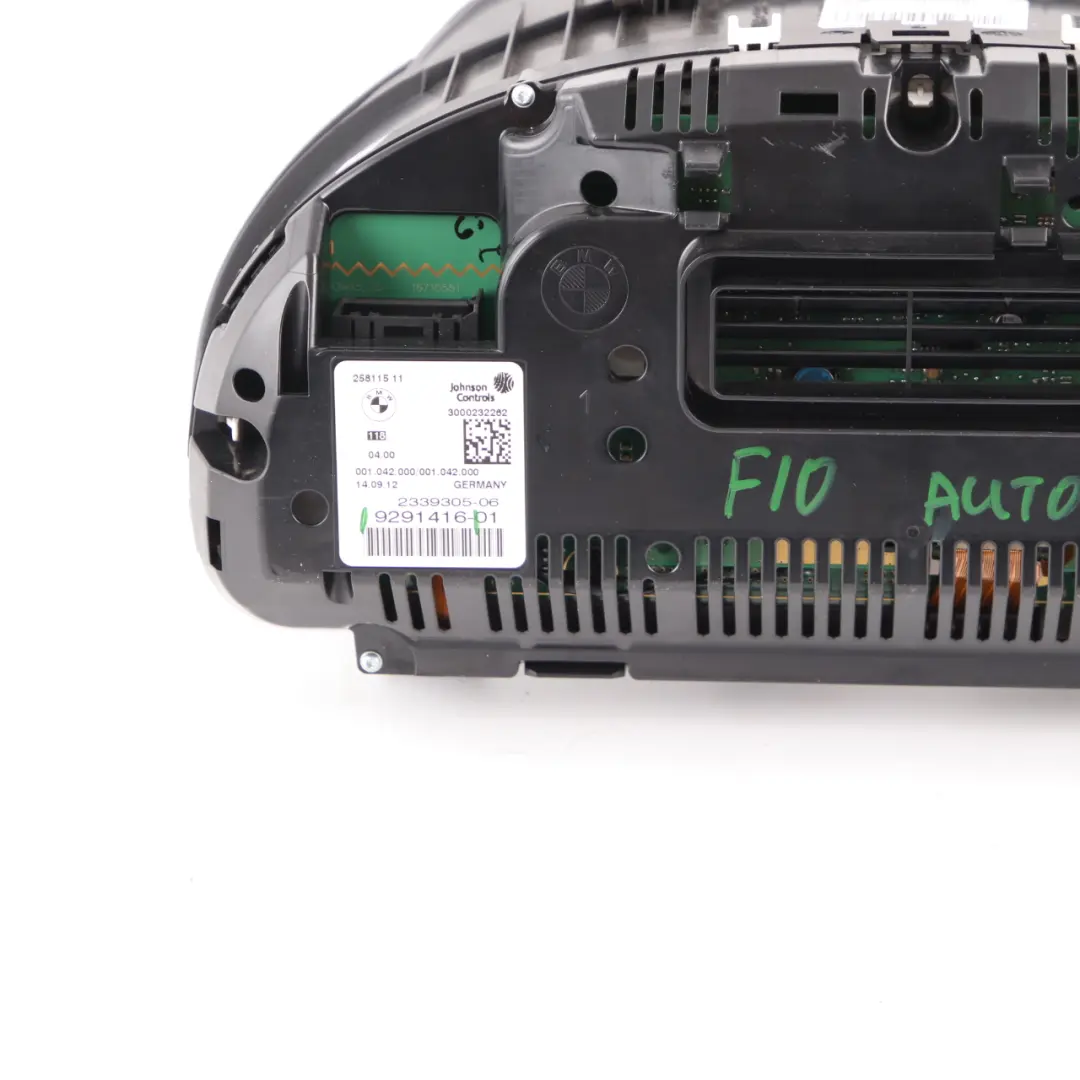 Instrument Cluster BMW F10 F11 Diesel Speedo Clocks Automatic to with Part number 9291416 Instrument Cluster BMW F10 F11 Diesel Speedo Clocks Automatic - SKU rhd-9291416-1 - Part number 9291416