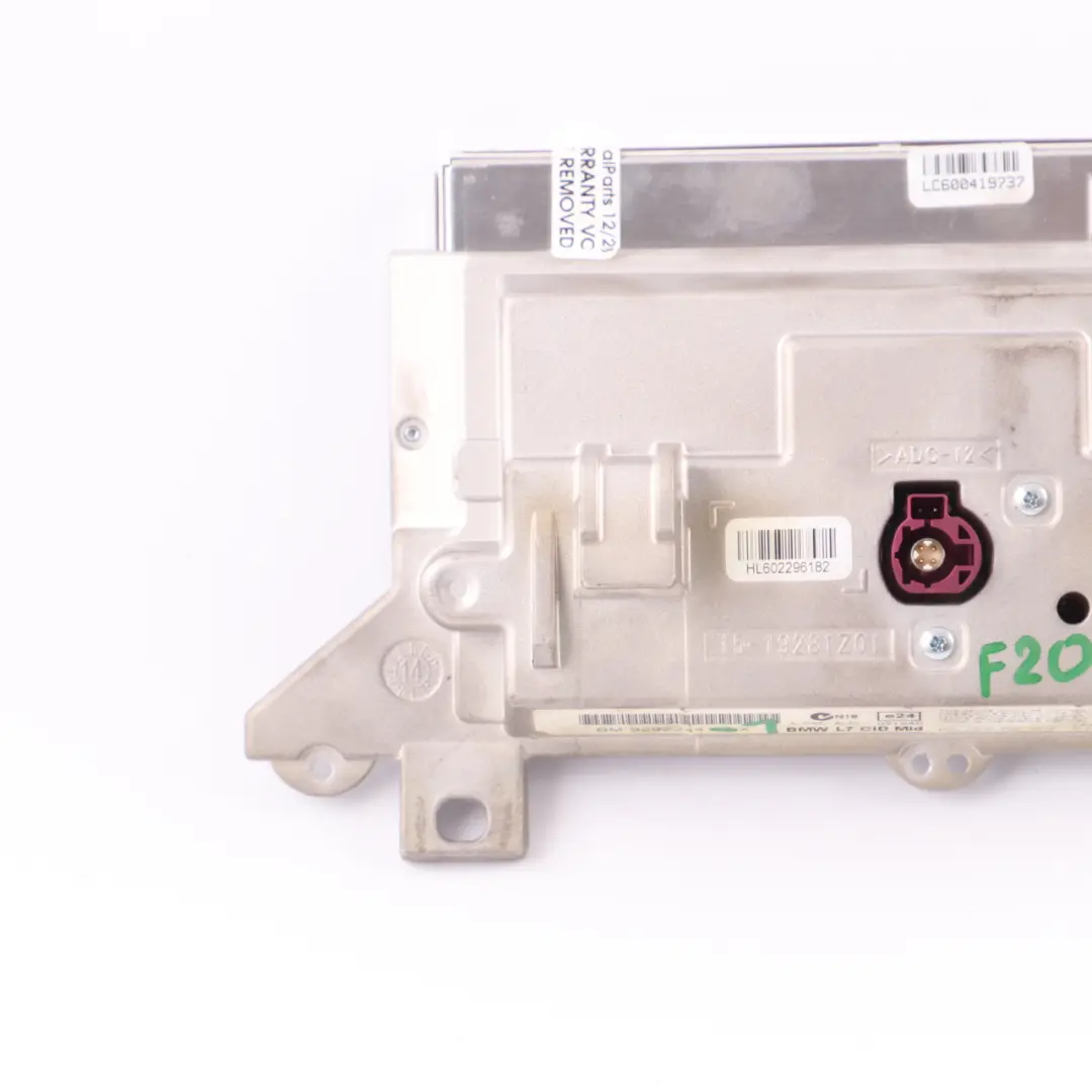 BMW F20 F21 F22 F23 Central Information Display Screen 6,5" Radio Nav - SKU rhd-9292244-1 - Part number 9292244