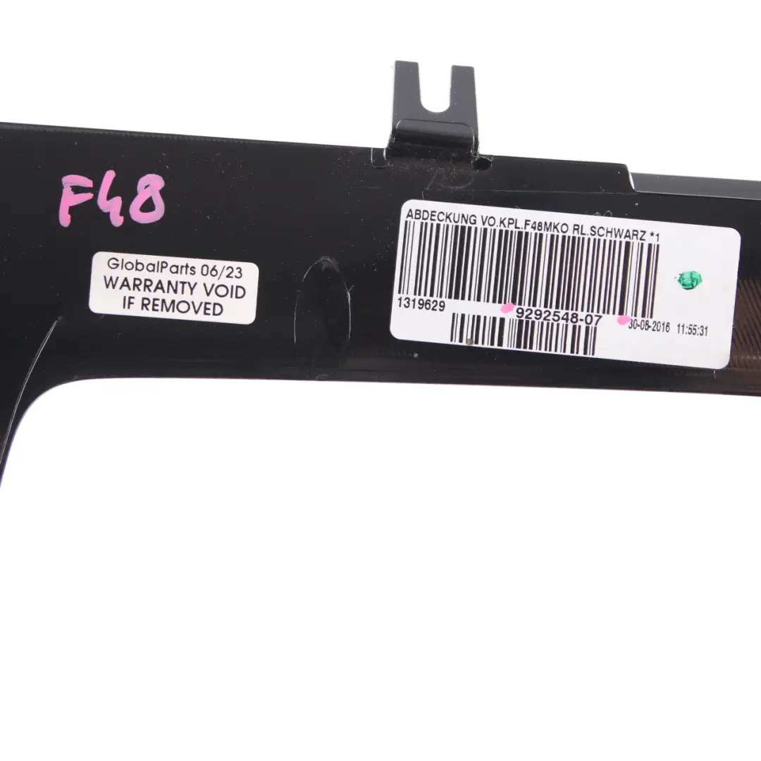 Centre Console Front Trim Panel Cover Surround Black to BMW X1 F48 X2 F39 with Part number 9292548 BMW X1 F48 X2 F39 Centre Console Front Trim Panel Cover Surround Black - SKU rhd-9292548 - Part number 9292548
