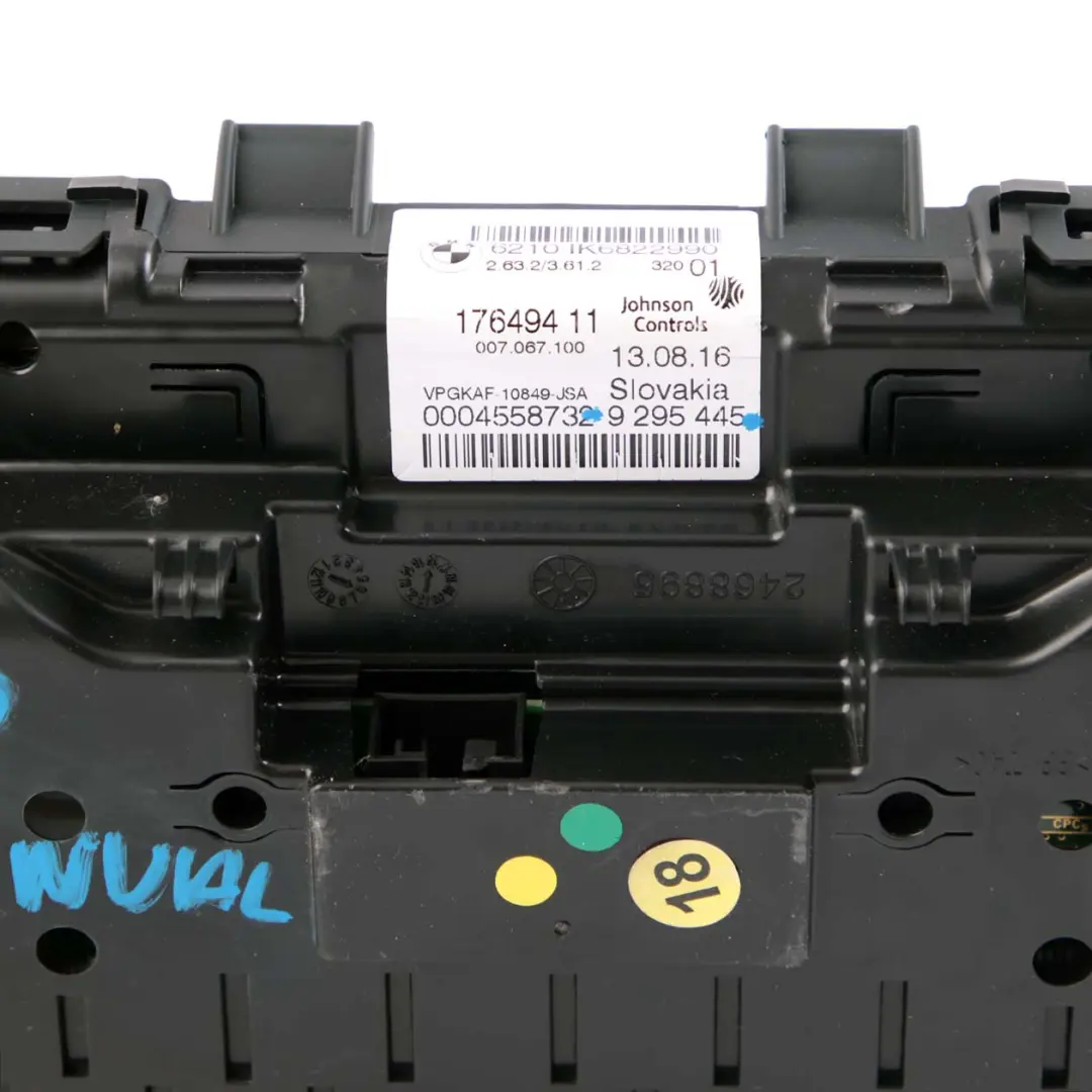 Instrument Cluster Speedo Clocks MPH Manual to BMW 1 2 Series F20 F21 F45 with Part number 9295445 BMW 1 2 Series F20 F21 F45 Instrument Cluster Speedo Clocks MPH Manual - SKU rhd-9295445 - Part number 9295445