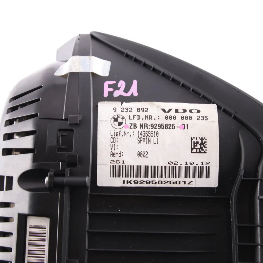 Instrument Cluster Speedo Clocks MPH Manual Diesel 9295825 to BMW F20 F21 with Part number 9379960 BMW F20 F21 Instrument Cluster Speedo Clocks MPH Manual Diesel 9295825 - SKU rhd-9295825 - Part number 9379960