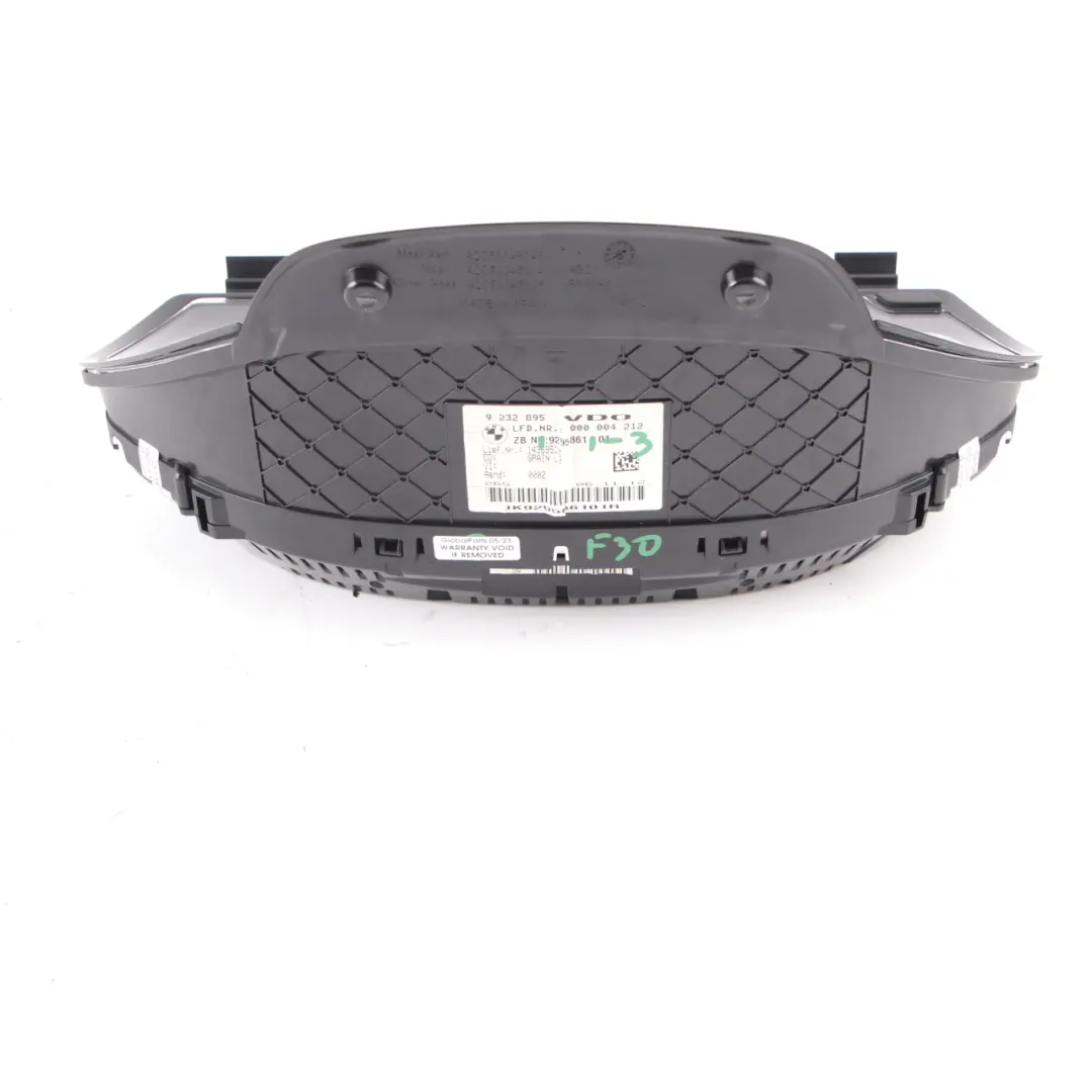  Instrument Cluster BMW F30 F31 Petrol Speedo Clocks Manual MPH - SKU rhd-9295861-3 - Part number 9295861