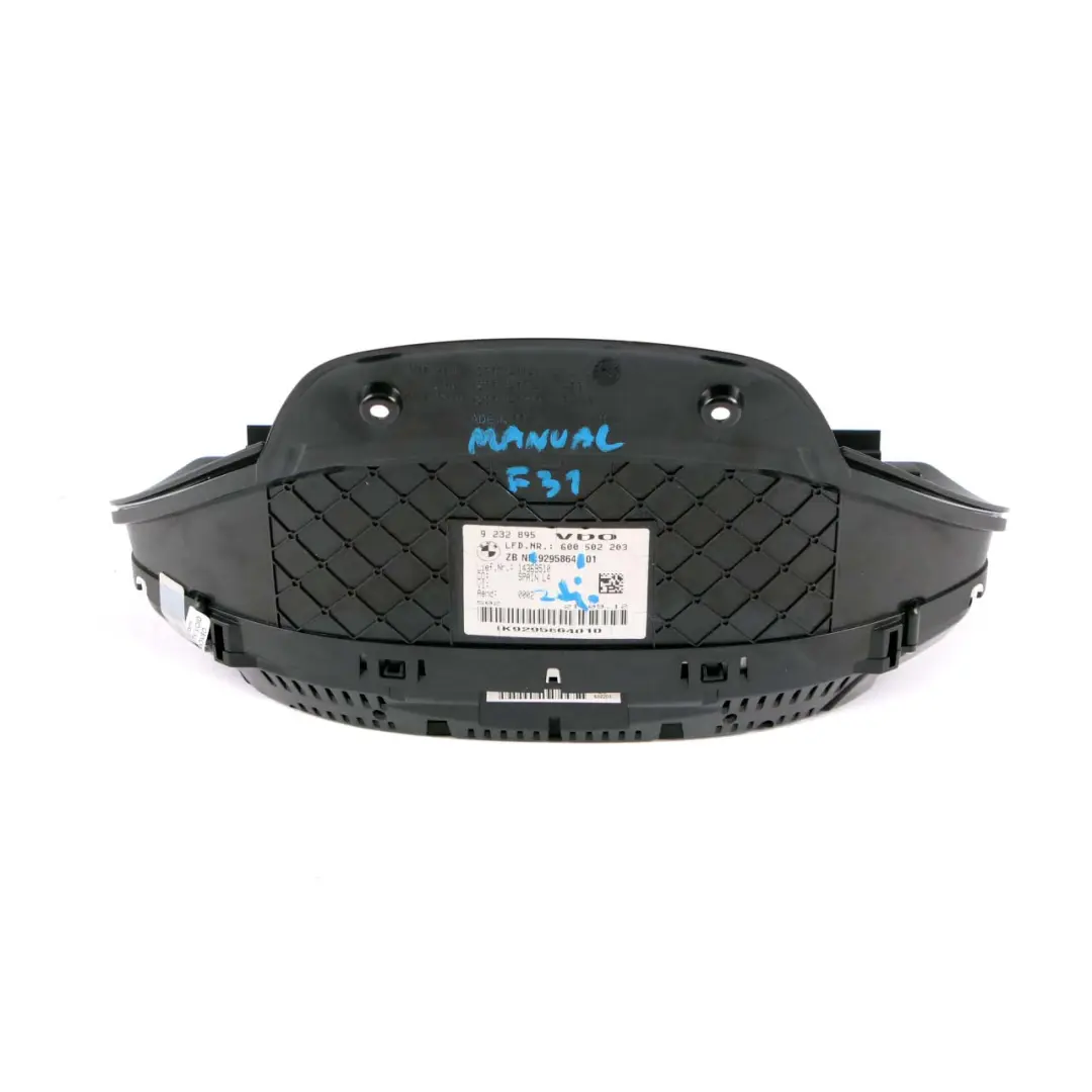 Instrument Cluster BMW F30 F31 F32 Unit Speedo Clocks Module MPH Manual 9295864 to with Part number 9325222 Instrument Cluster BMW F30 F31 F32 Unit Speedo Clocks Module MPH Manual 9295864 - SKU rhd-9295864 - Part number 9325222