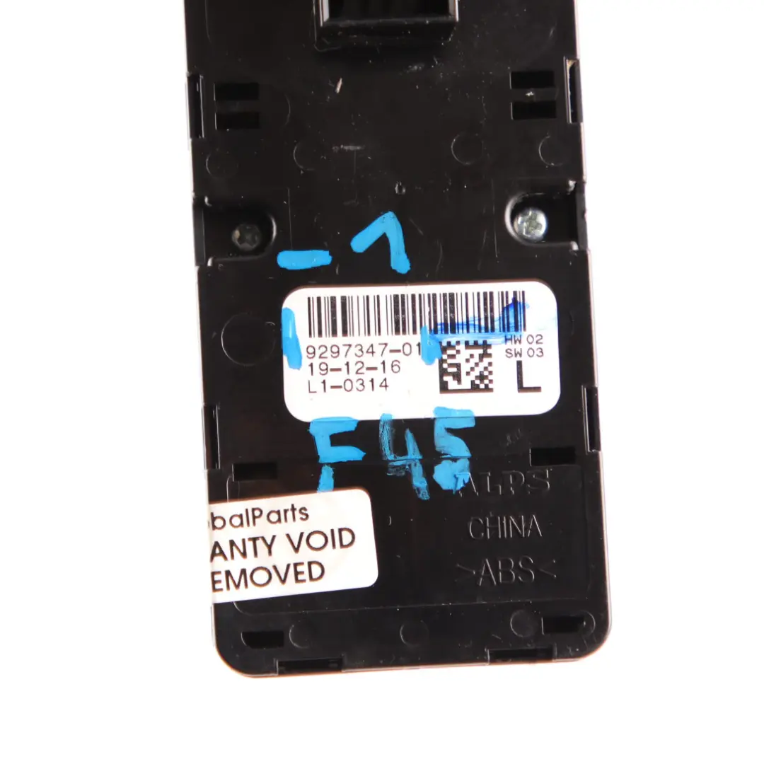 Window Lifter Switch BMW F45 F46 F48 X1 Power Fold Driver's Side O/S to with Part number 9297347 Window Lifter Switch BMW F45 F46 F48 X1 Power Fold Driver's Side O/S - SKU rhd-9297347-1 - Part number 9297347