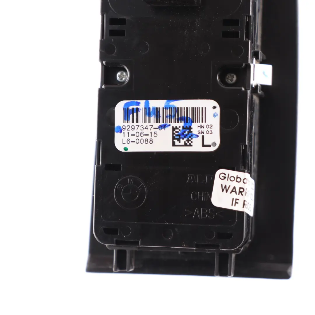 BMW F45 Power Fold Driver's Side O/S Window Lifter Switch - SKU rhd-9297347-2 - Part number 9297347
