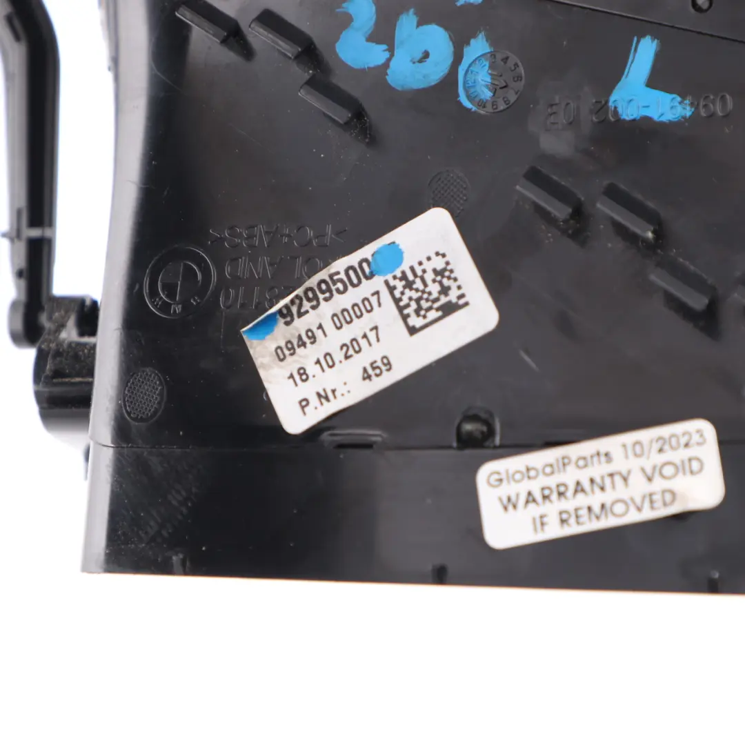 Vent Dashboard Fresh Air Grille Left N/S Vent Nozzle to BMW G11 Air with Part number 9299500 BMW G11 Air Vent Dashboard Fresh Air Grille Left N/S Vent Nozzle - SKU rhd-9299500 - Part number 9299500