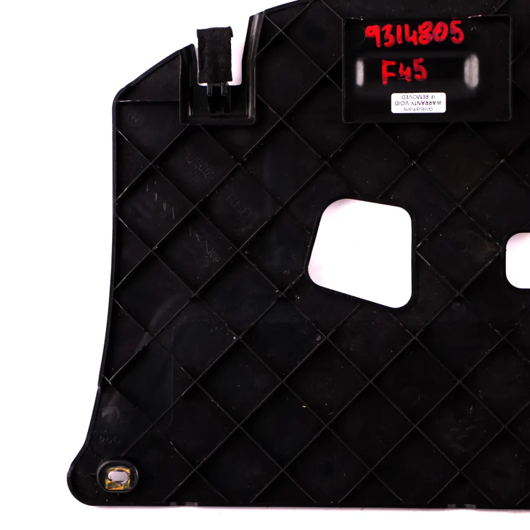 Passenger's Side Footwell Dash Trim Panel Bottom Black to BMW 2 F45 F46 with Part number 9314805 BMW 2 F45 F46 Passenger's Side Footwell Dash Trim Panel Bottom Black - SKU rhd-9314805 - Part number 9314805