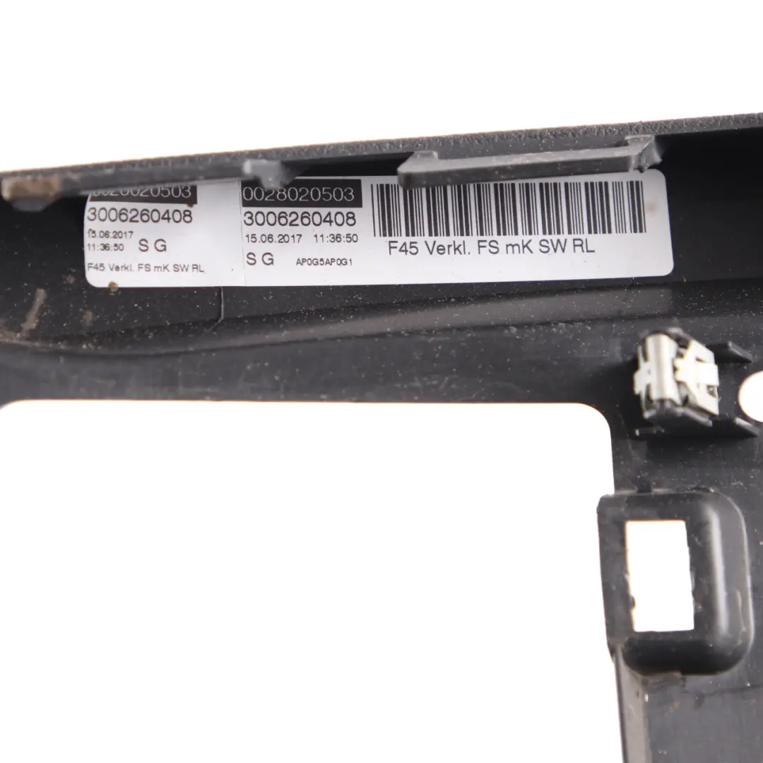 Dashboard Dash Console Driver Side Trim Panel Black 9263360 to BMW F45 F46 Cover with Part number 9317026 BMW F45 F46 Cover Dashboard Dash Console Driver Side Trim Panel Black 9263360 - SKU rhd-9317026 - Part number 9317026