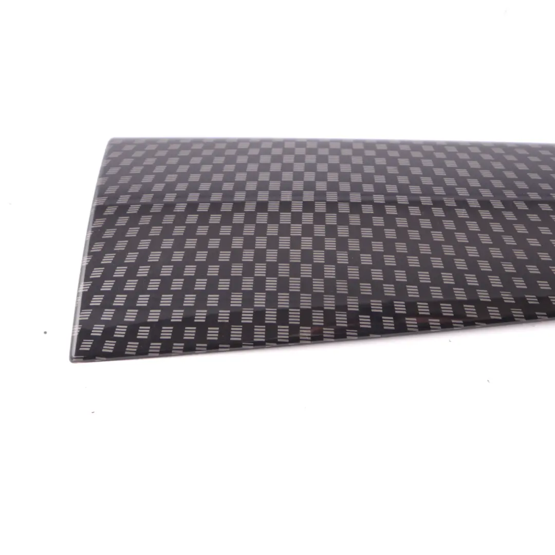 Decorative Strip Cooper S Dashboard Interior Trim Cover Checkered to Mini F55 F56 with Part number 9321698 Mini F55 F56 Decorative Strip Cooper S Dashboard Interior Trim Cover Checkered - SKU rhd-9321698 - Part number 9321698