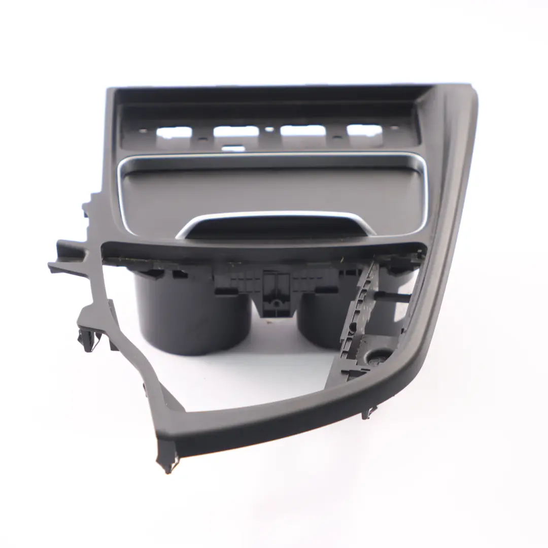 BMW F30 F31 LCI F32 F33 Cover Centre Console Front Cup Holders Black - SKU rhd-9323676-1 - Part number 9323676