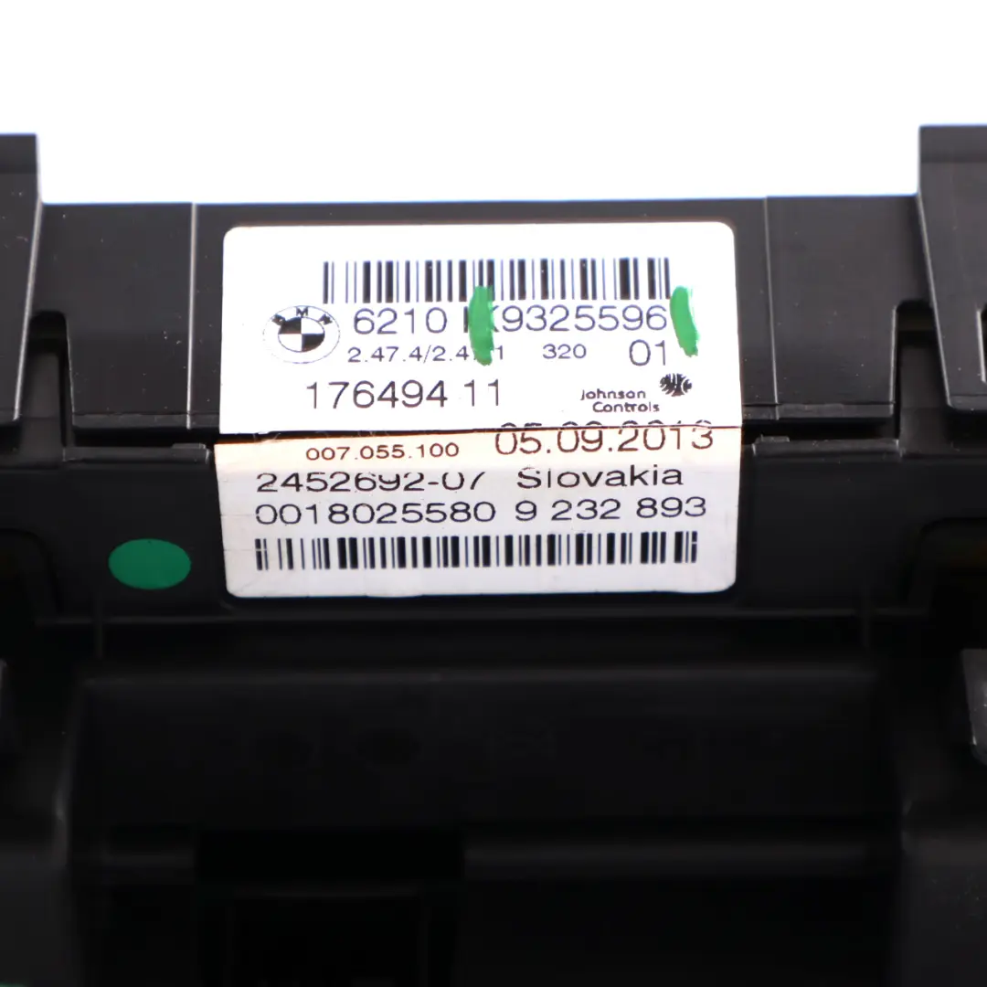 Instrument Cluster Diesel Speedo Clocks Meter Automatic to BMW F30 F31 with Part number 9325596 BMW F30 F31 Instrument Cluster Diesel Speedo Clocks Meter Automatic - SKU RHD-9325596 - Part number 9325596