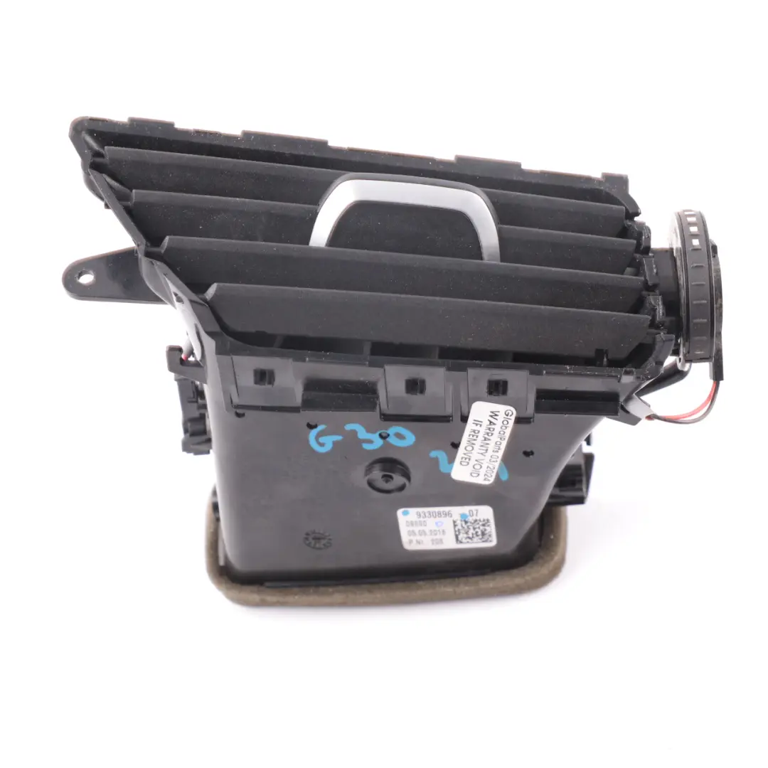 Vent BMW G30 G31 G32 Dashboard Dash Fresh Air Grille Front Left N/S to Air with Part number 9330896 Air Vent BMW G30 G31 G32 Dashboard Dash Fresh Air Grille Front Left N/S - SKU rhd-9330896 - Part number 9330896