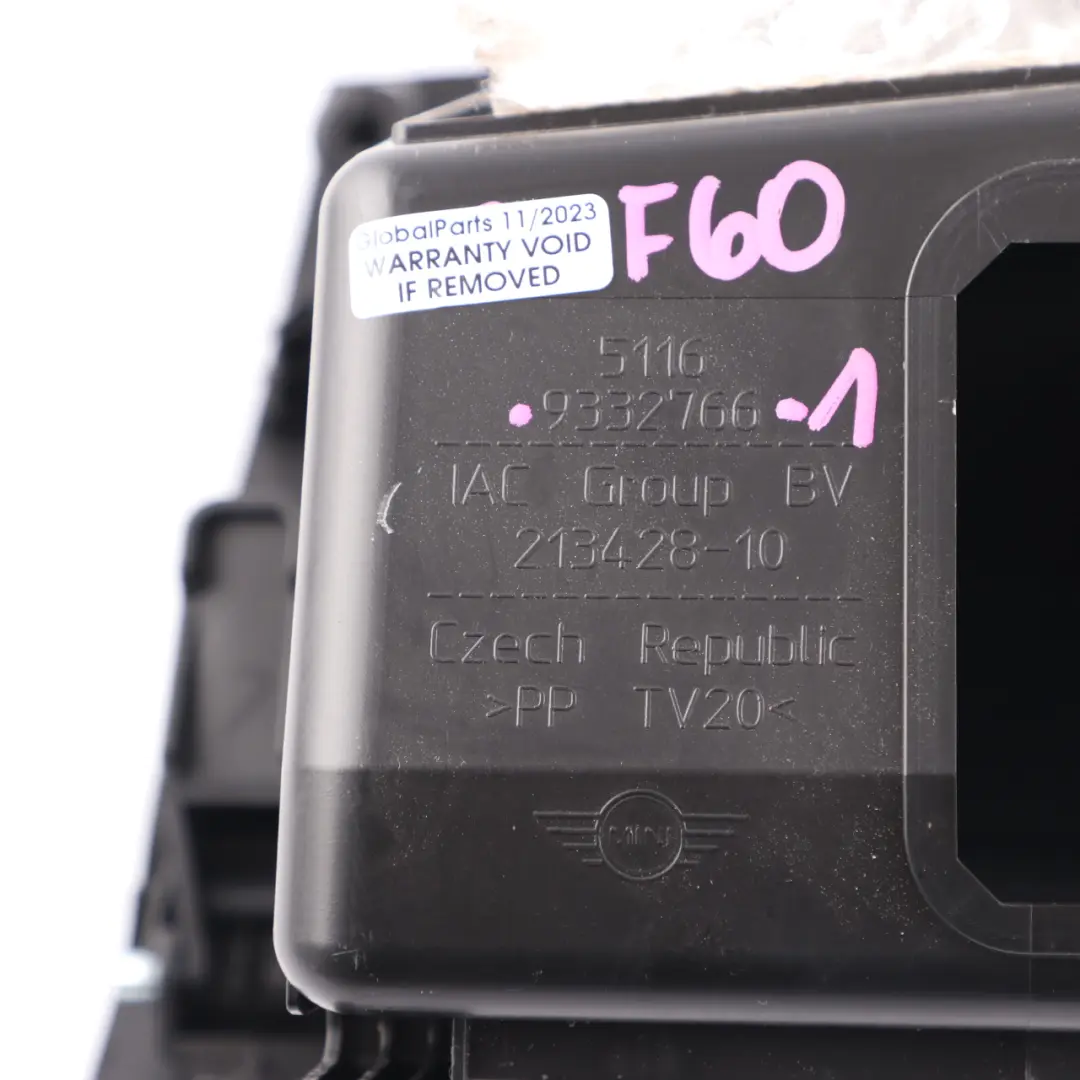 Glove Box Mini F60 Countryman Glovebox Storage Box Black For RHD to with Part number 9332766 Glove Box Mini F60 Countryman Glovebox Storage Box Black For RHD - SKU rhd-9332766-1 - Part number 9332766