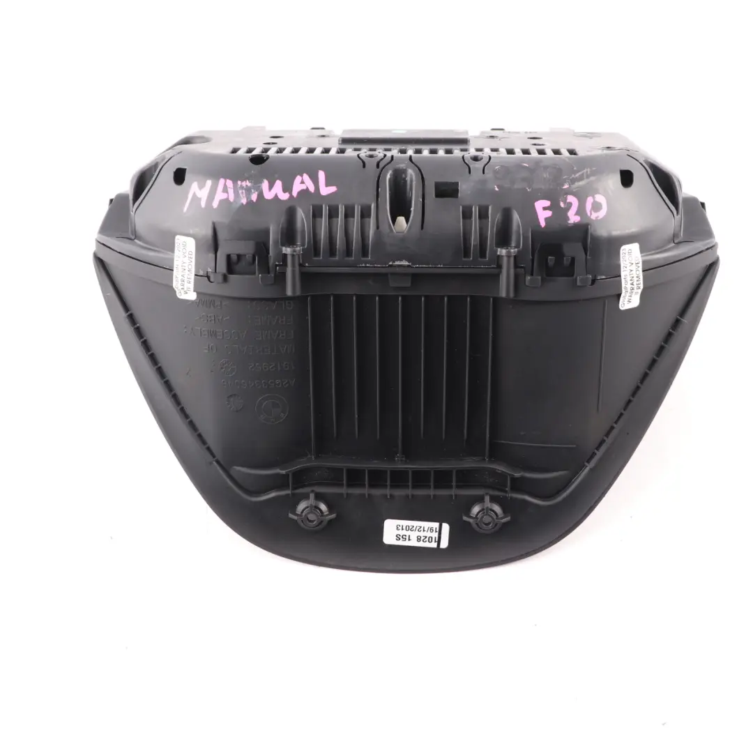Instrument Cluster BMW F20 F21 Petrol Speedo Clocks Meter Manual to with Part number 9334742 Instrument Cluster BMW F20 F21 Petrol Speedo Clocks Meter Manual - SKU rhd-9334742-1 - Part number 9334742