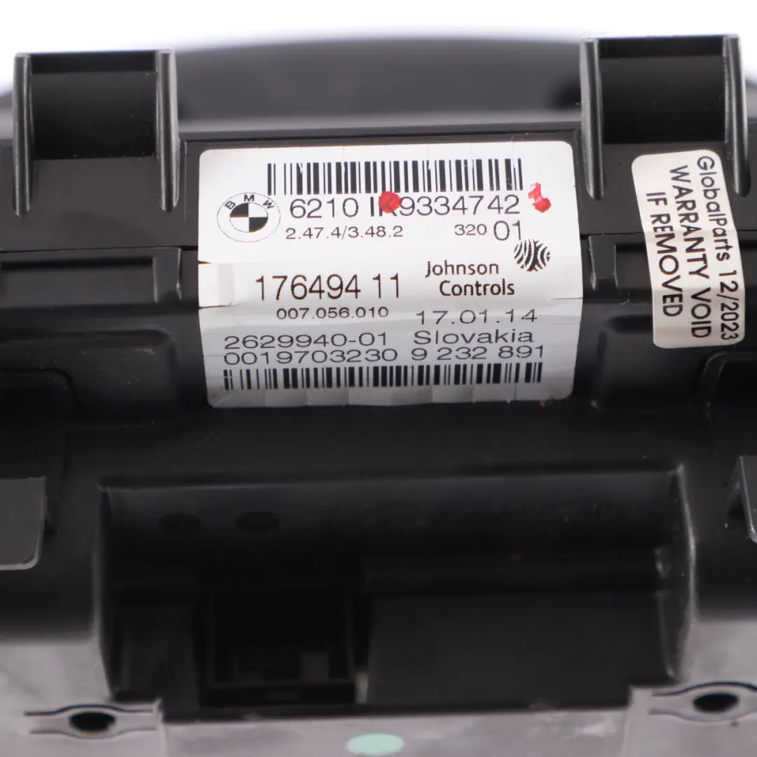 Instrument Cluster BMW F20 F21 Petrol Speedo Clocks Meter Manual to with Part number 9334742 Instrument Cluster BMW F20 F21 Petrol Speedo Clocks Meter Manual - SKU rhd-9334742-1 - Part number 9334742