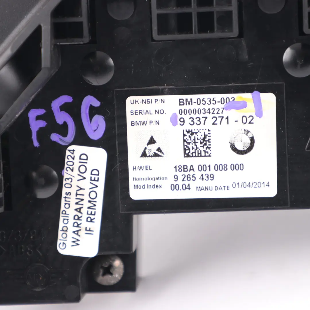  Instrument Cluster Mini F55 F56 F60 Petrol Speedo Clocks Meter Manual - SKU rhd-9337271-1 - Part number 9337271