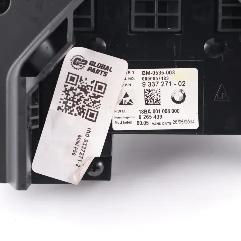 Instrument Cluster Mini F55 F56 F60 Petrol Speedo Clocks Meter Manual to with Part number 9337271 Instrument Cluster Mini F55 F56 F60 Petrol Speedo Clocks Meter Manual - SKU rhd-9337271-2 - Part number 9337271