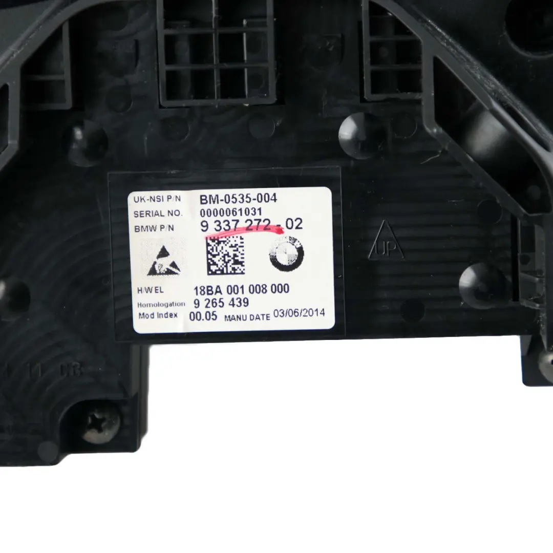 Mini Cooper D F55 F56 Speedometer Speedo Clock Instrument Cluster Manual - SKU rhd-9337272 - Part number 9337272