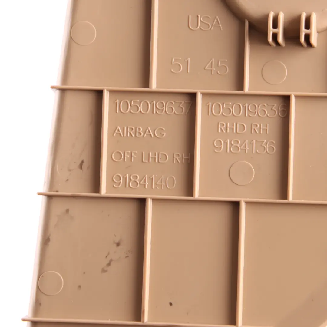 Dashboard Trim BMW X3 F25 X4 F26 Fuse Box Cover Right O/S Savannabeige to with Part number 9343266 Dashboard Trim BMW X3 F25 X4 F26 Fuse Box Cover Right O/S Savannabeige - SKU rhd-9343266 - Part number 9343266