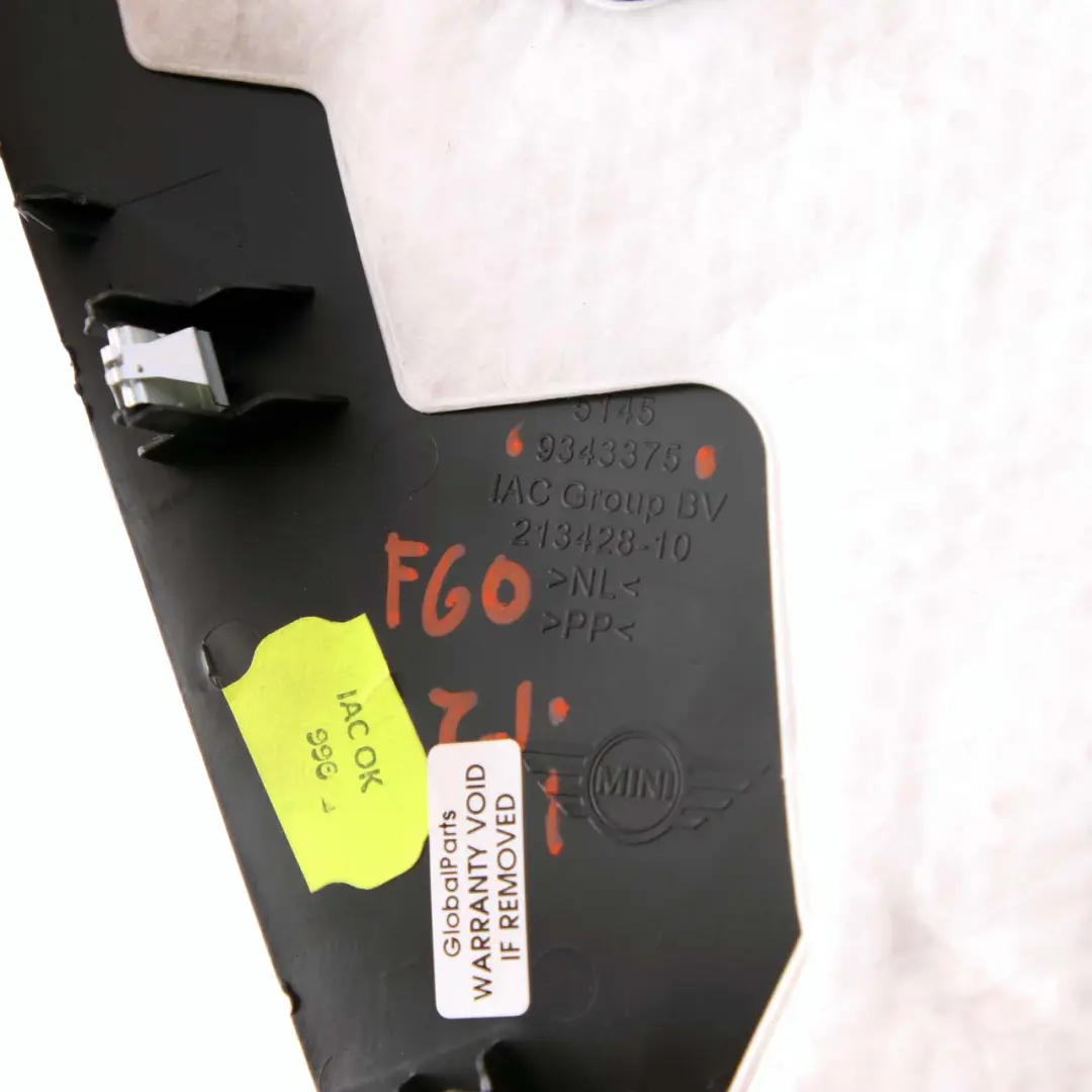 Trim Panel Footwell Driver Right O/S Bottom Cover to Mini Countryman F60 with Part number 9343375 Mini Countryman F60 Trim Panel Footwell Driver Right O/S Bottom Cover - SKU rhd-9343375 - Part number 9343375