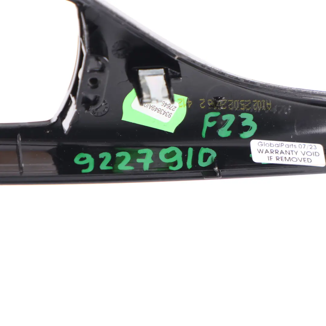 Centre Console Cover Panel Trim Surround Black High Gloss 9227910 to BMW F23 with Part number 9343849 BMW F23 Centre Console Cover Panel Trim Surround Black High Gloss 9227910 - SKU rhd-9343849 - Part number 9343849