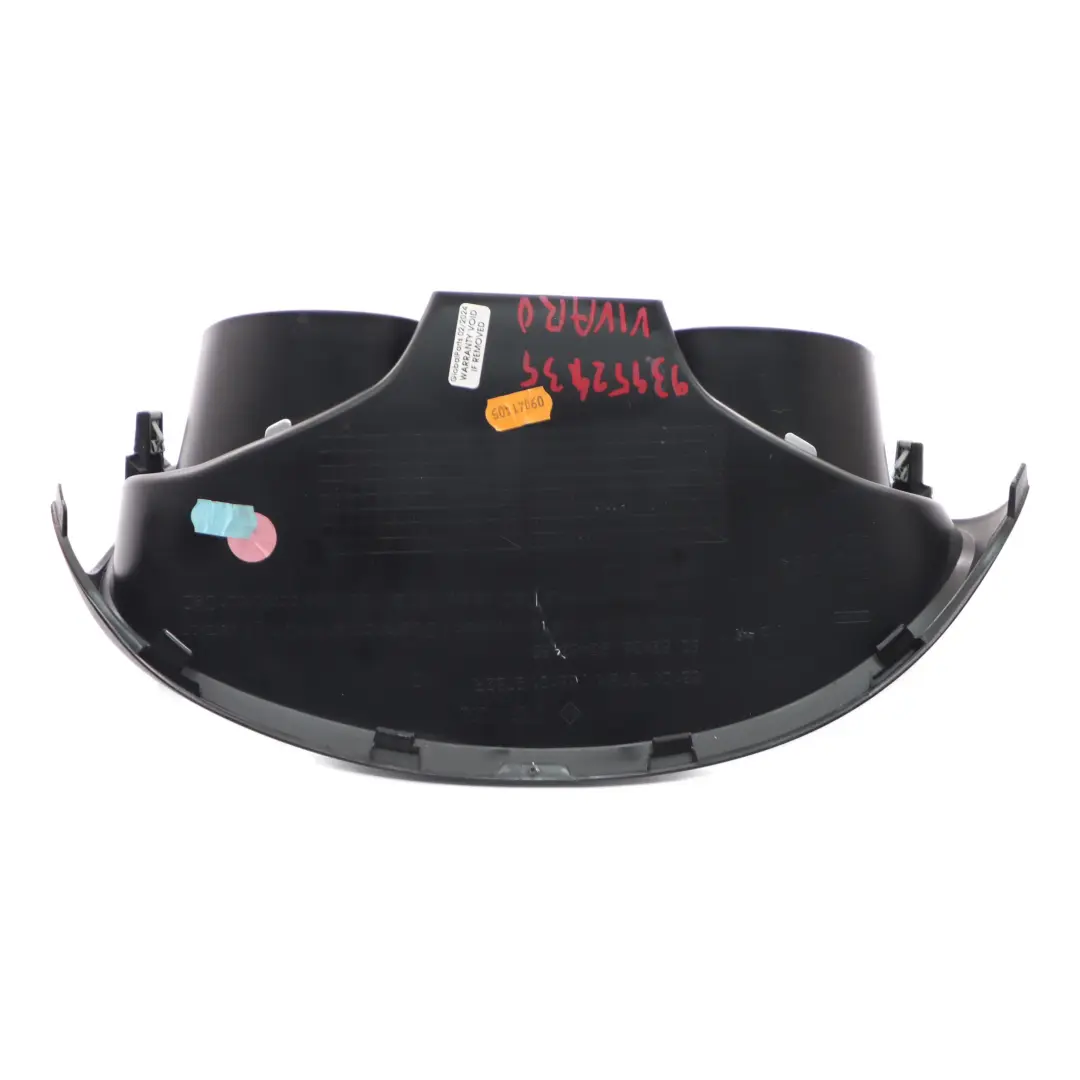 Instrument Cluster Speedo Clocks Cover Surround to Renault Trafic Vivaro B with Part number 93452435 Renault Trafic Vivaro B Instrument Cluster Speedo Clocks Cover Surround - SKU rhd-93452435 - Part number 93452435