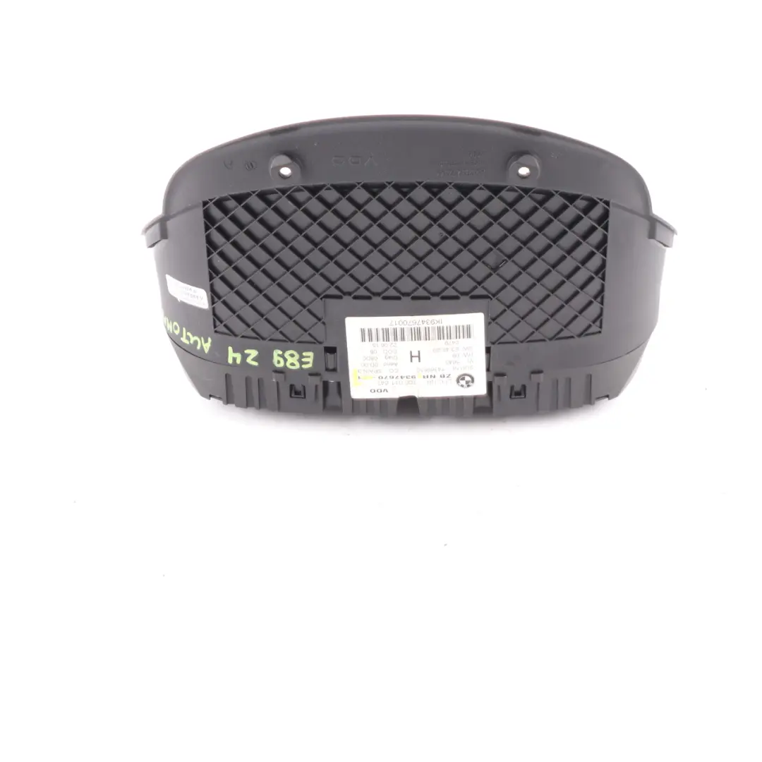 Instrument Cluster Speedo Clocks Meter Automatic to BMW Z4 E89 Petrol with Part number 9347670 BMW Z4 E89 Petrol Instrument Cluster Speedo Clocks Meter Automatic - SKU rhd-9347670-1 - Part number 9347670