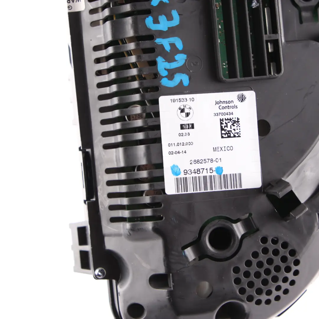 Speedo Clocks BMW X3 F25 Diesel Instrument Cluster MPH Automatic to with Part number 9348715 Speedo Clocks BMW X3 F25 Diesel Instrument Cluster MPH Automatic - SKU rhd-9348715 - Part number 9348715
