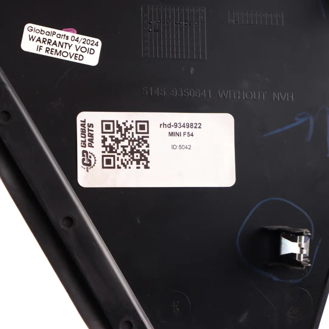 Panel Dashboard Bottom Right O/S Trim Cover 9350641 to Mini Clubman F54 with Part number 9349822 Mini Clubman F54 Panel Dashboard Bottom Right O/S Trim Cover 9350641 - SKU rhd-9349822 - Part number 9349822