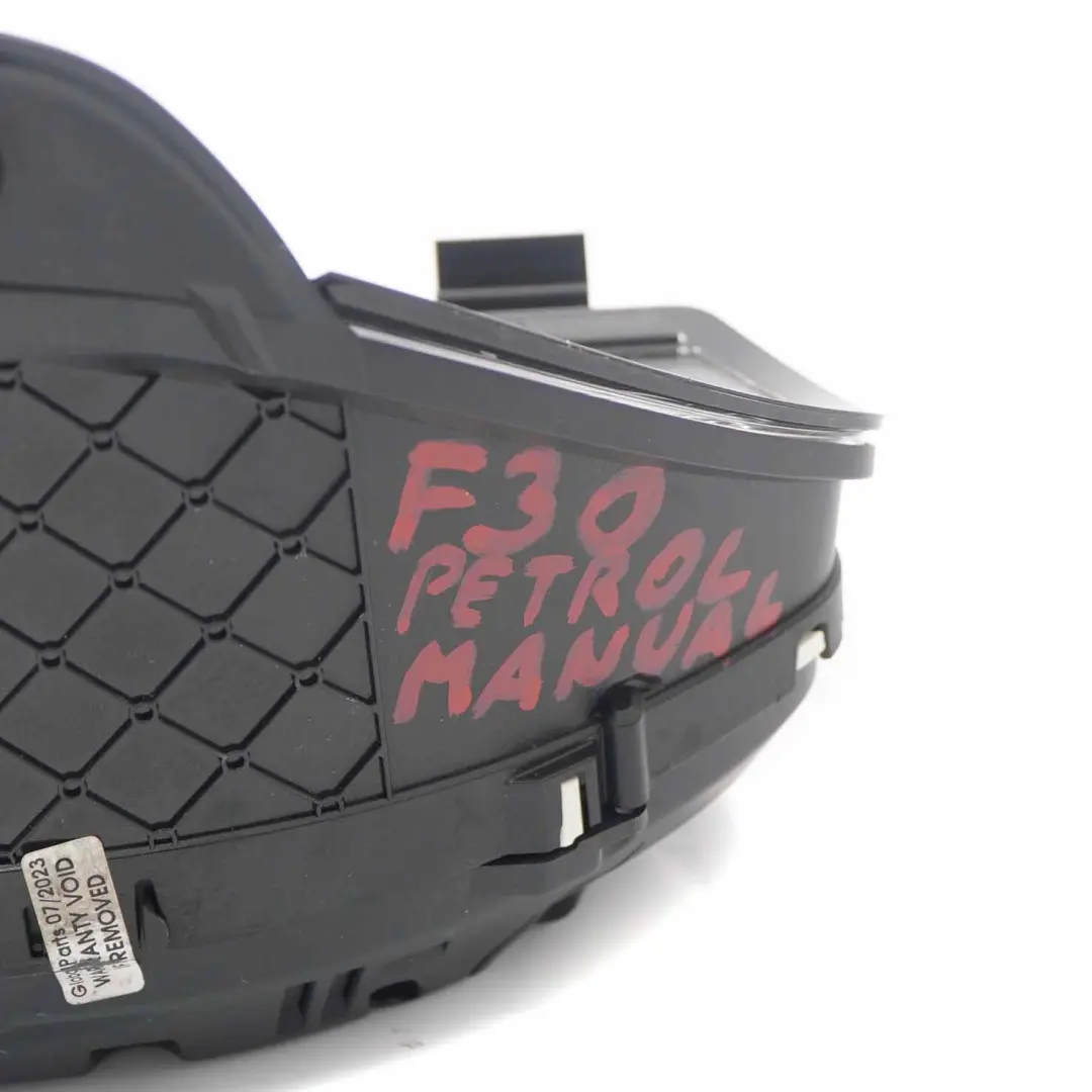 Instrument Cluster BMW F30 F31 Petrol Speedo Clocks Module MPH Manual 9350133 to with Part number 6805208 Instrument Cluster BMW F30 F31 Petrol Speedo Clocks Module MPH Manual 9350133 - SKU rhd-9350133 - Part number 6805208