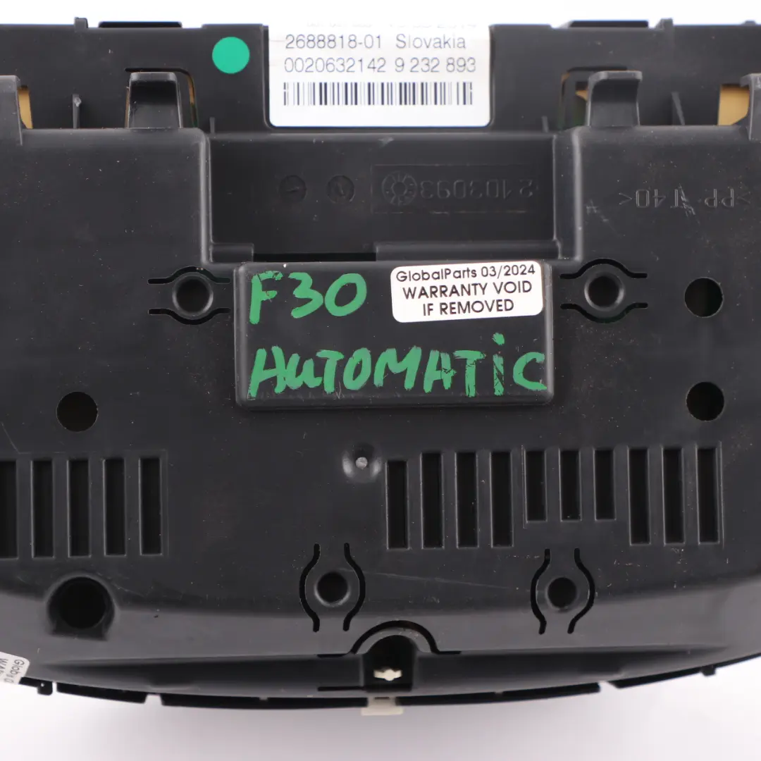  Instrument Cluster BMW F30 F31 Petrol Speedo Clocks Meter Automatic - SKU rhd-9350147 - Part number 9350147