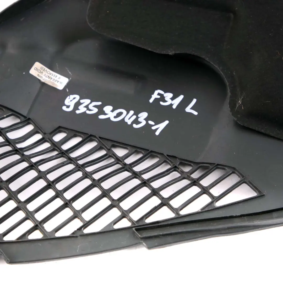 BMW 3 4 Series F30 F31 F32 F33 1 Apron Scuttle Cover Trim Left N/S - SKU rhd-9353043-1 - Part number 9353043