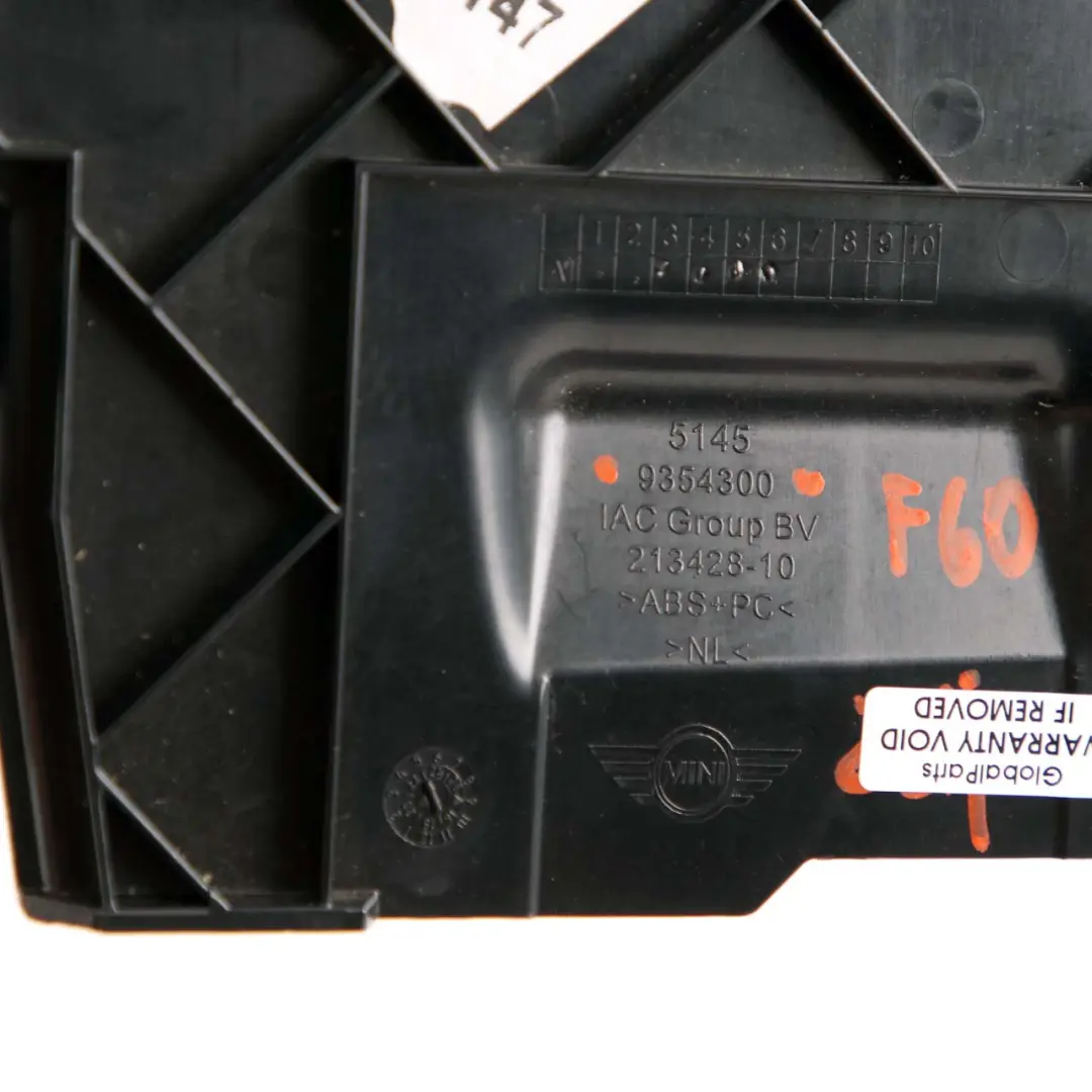 Dashboard Trim Panel Passenger Side Footwell Bottom to Mini Countryman F60 with Part number 9354300 Mini Countryman F60 Dashboard Trim Panel Passenger Side Footwell Bottom - SKU rhd-9354300 - Part number 9354300